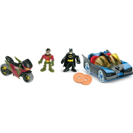 Imaginext DC Super Friends Batmobile & Cycle Action Figure Set