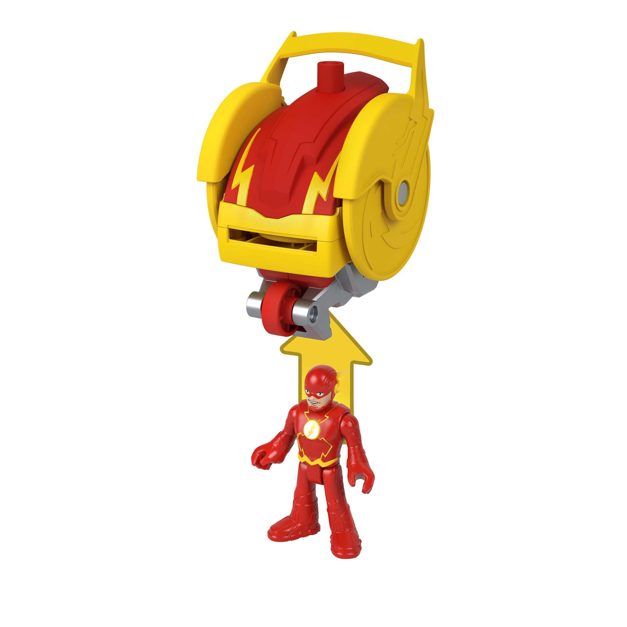 Imaginext DC Super Friends Head Shifters The Flash \u0026 Speed Force Cycle Figure Set, 4 Pieces