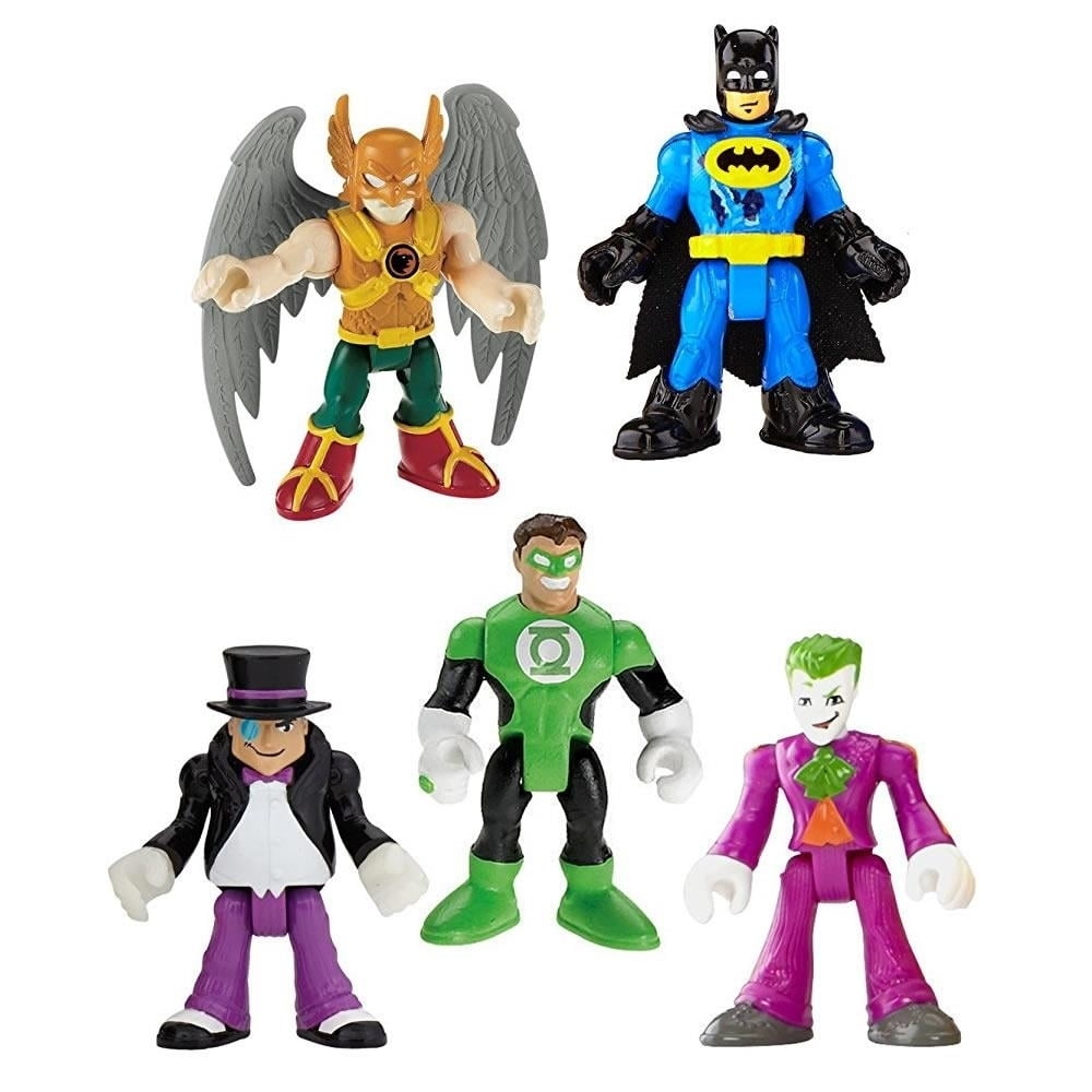 Imaginext DC Super Friends Super Heroes & Villains Action Figures - Black Plastic, Model X7574 main image 1
