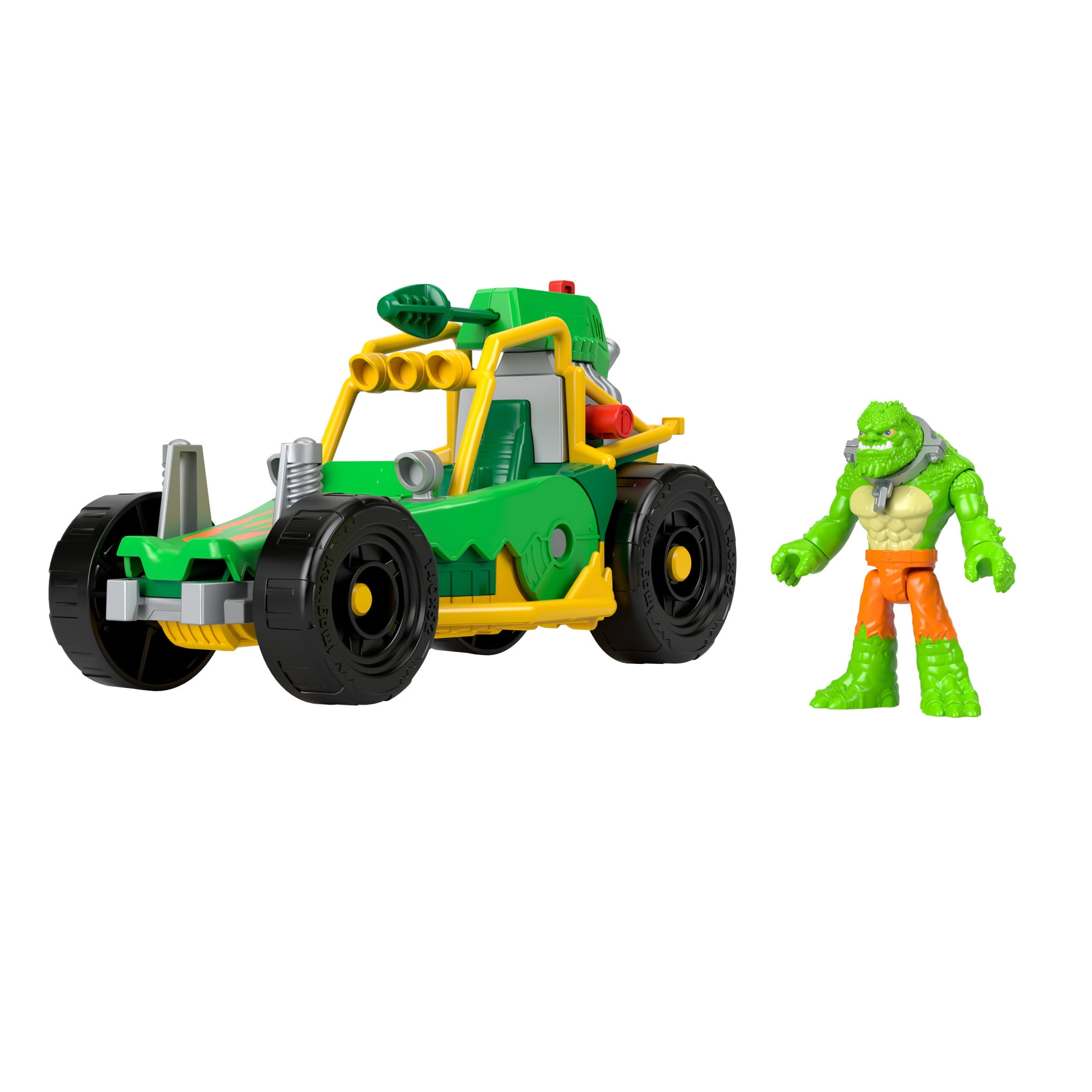 Imaginext DC Super Friends Killer Croc Figure & Toy Car Buggy, 3