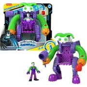 Imaginext DC Super Friends The Joker Battling Robot, 3-Piece Figure Set with Lights for Preschool Kids
