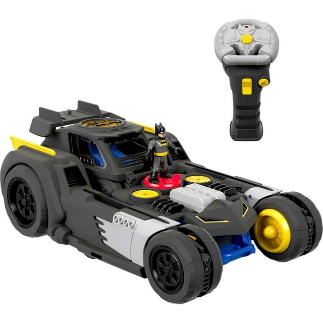 Imaginext DC Super Friends Transforming Batmobile Battery-Powered RC Car with Lights & Sounds