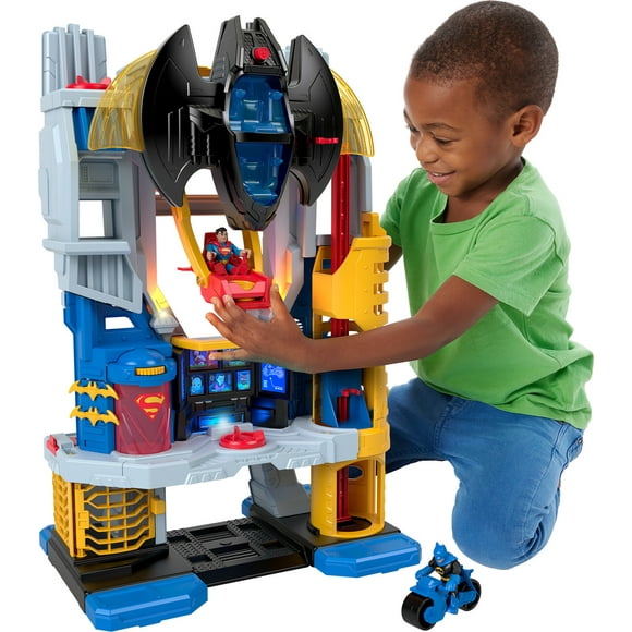 Imaginext DC Super Friends Ultimate Headquarters Playset with Batman Figure, 10 Piece Preschool Toy