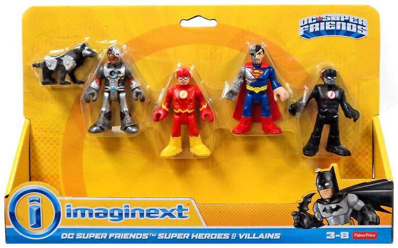 Imaginext DC Super Friends Villains Super Heroes Action Figures with Superman Walmart
