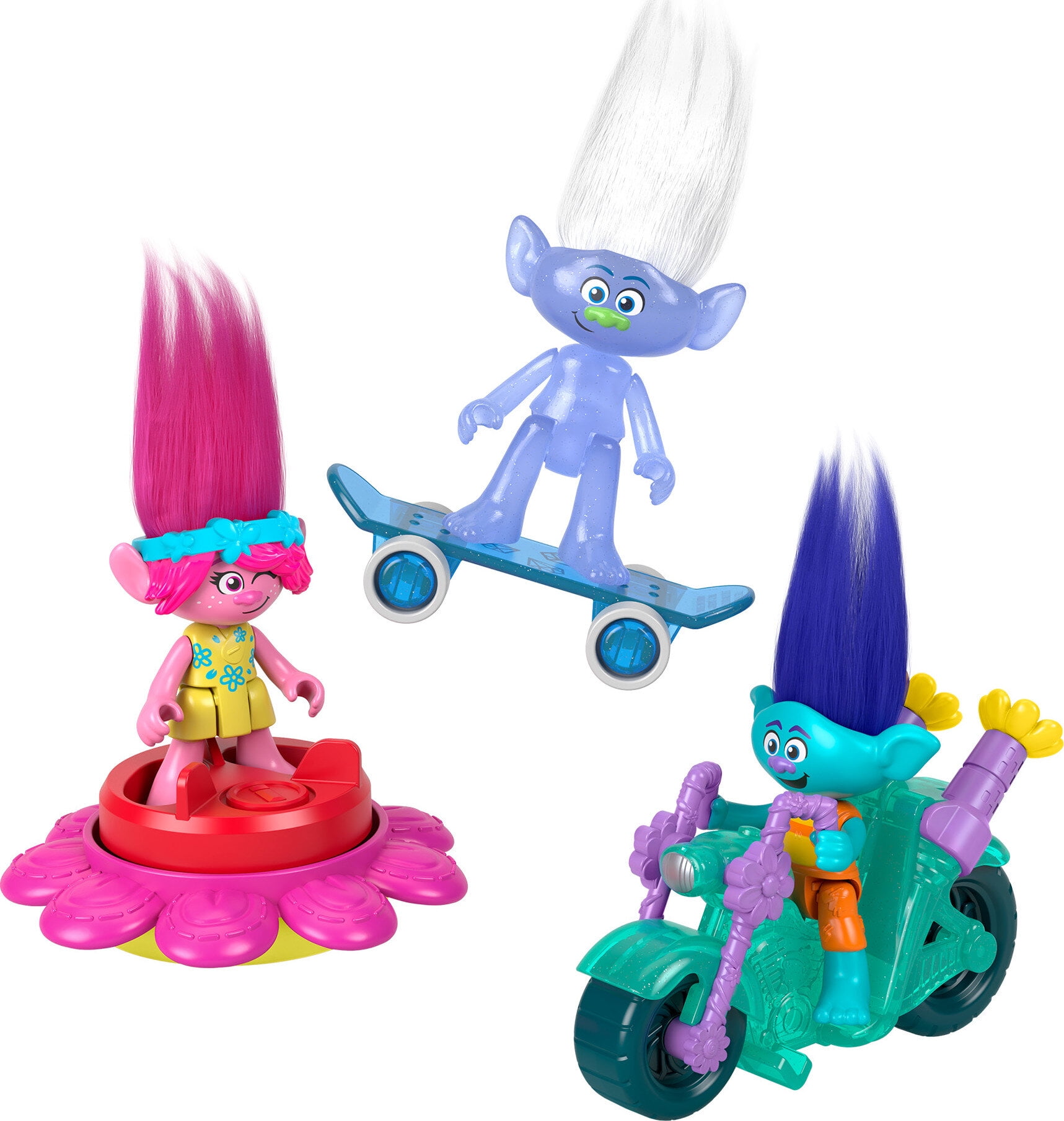  Dreamworks Troll Dolls 4 Pack Exclusive 9 Tall : Toys & Games
