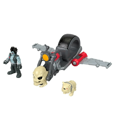 Imaginext Fisher-Price DC Super Friends Lobo & Motorcycle 3 - 8 Years Action Figures, Plastic