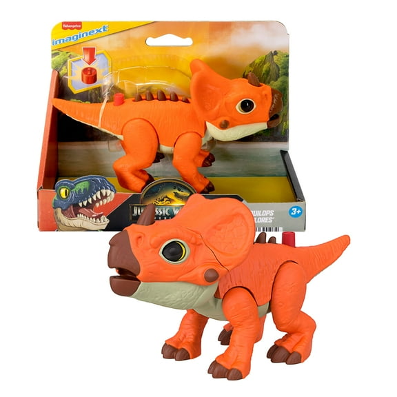 Fisher-Price Imaginext Jurassic World Rebirth Aquilops Dinosaur Action Figure with Motion