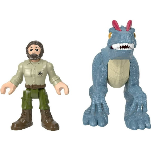 Imaginext Jurassic World Allosaurus Dinosaur & Ranger Figure