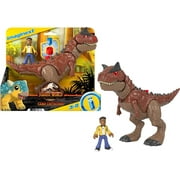 Imaginext Jurassic World Camp Cretaceous Carnotaurus  Toro  Dinosaur & Darius Figure Set