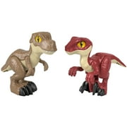Imaginext Jurassic World Dino Attack Pack, Xl T.Rex And Raptor Figures
