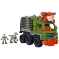 thumbnail image 1 of Imaginext Jurassic World Dinosaur Hauler Vehicle Playset Blue Preschool 5 pieces, 1 of 7