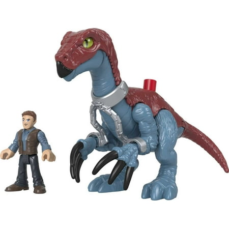 Imaginext Jurassic World Dominion Therizinosaurus Dinosaur & Owen Grady Poseable Figure Set