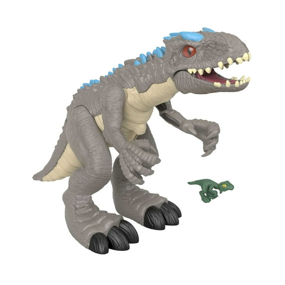 Imaginext Jurassic World Indominus Rex Dinosaur Toy with Thrashing Action for Preschool Child