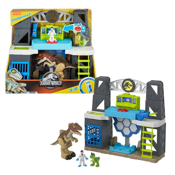 Imaginext Jurassic World Scan & Glow Dino Playset with Lights Sounds & Dinosaur Toys