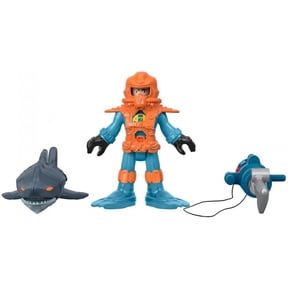 Imaginext Reef Diver Figure with Shark & Accessories