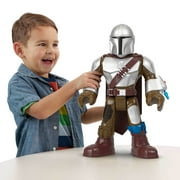 Imaginext Star Wars The Mandalorian XXL Figure, 16+ Inch Tall Poseable Toy with Launcher