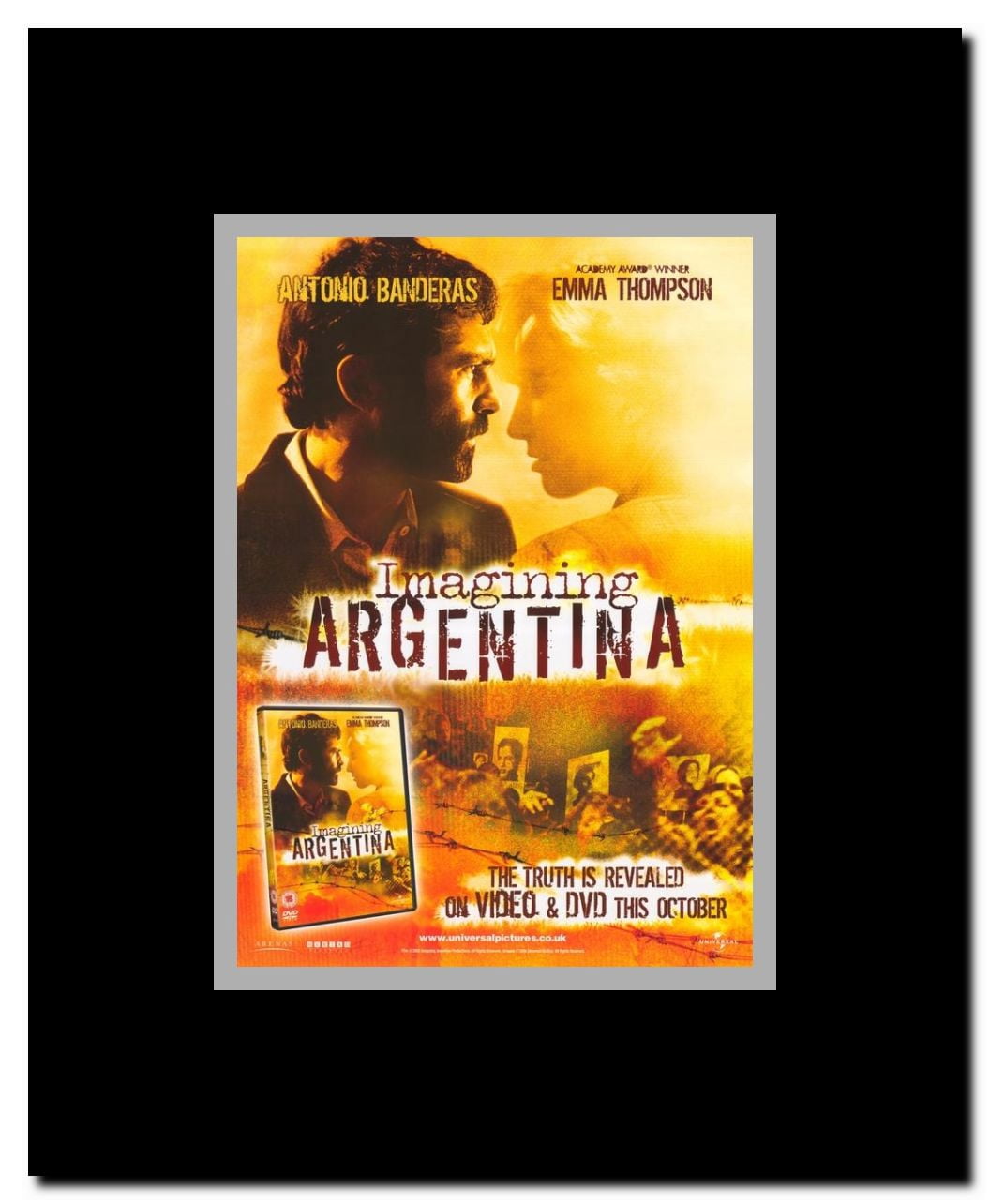 Imagining Argentina Framed Movie Poster