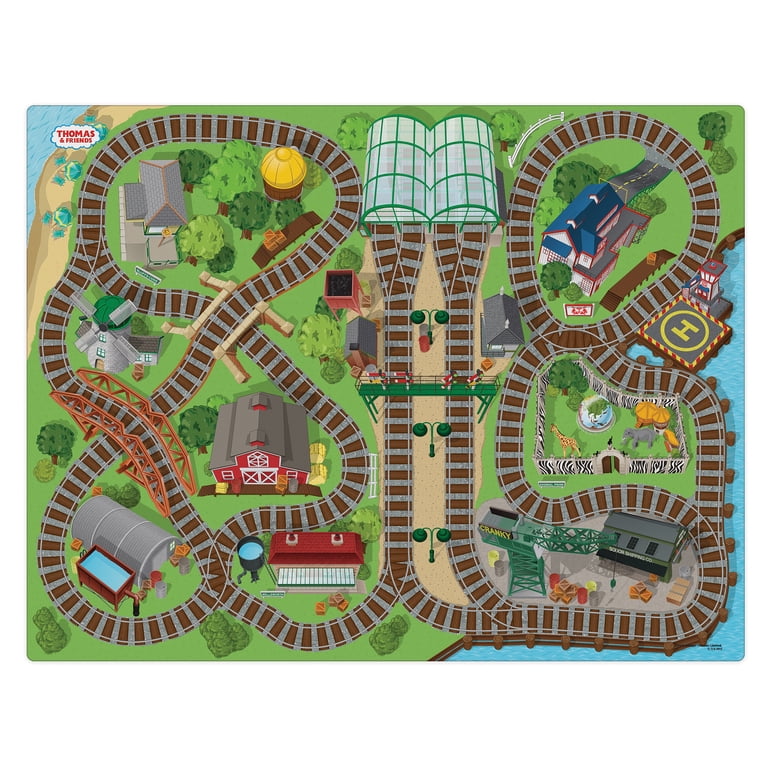 トーマスパパ⭐︎コバトレFunctional Mat Imaginmat: Jumbo -Thomas & Friends - Floor Playmat & 1 Toy Car, 47