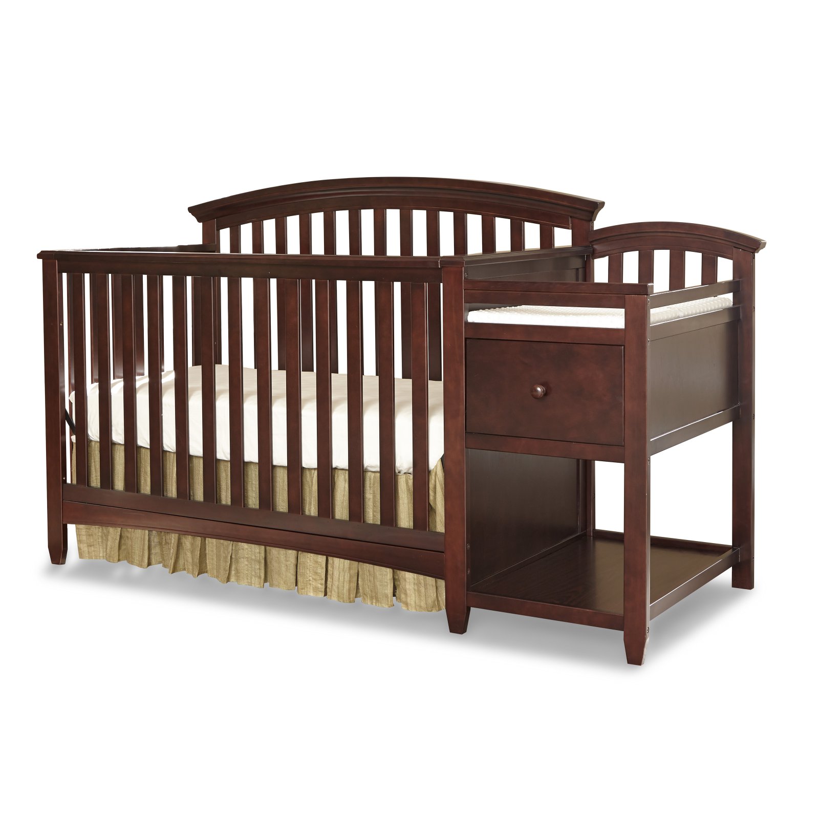 Imagio Baby Montville 4-in-1 Convertible Crib and Changer with Pad, Chocolate Mist - image 1 of 2