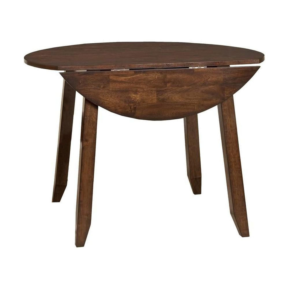 Imagio Home by Intercon Kailua 42" Drop-Leaf Dining Table, Distressed Raisin