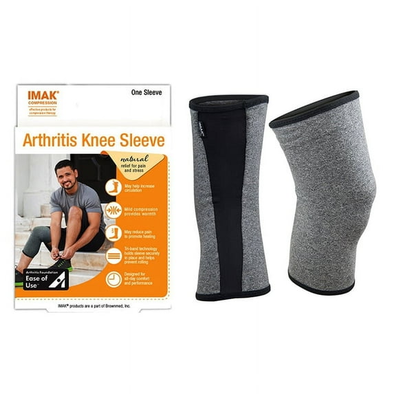 Imak Arthritis Knee Compression Sleeve, Large