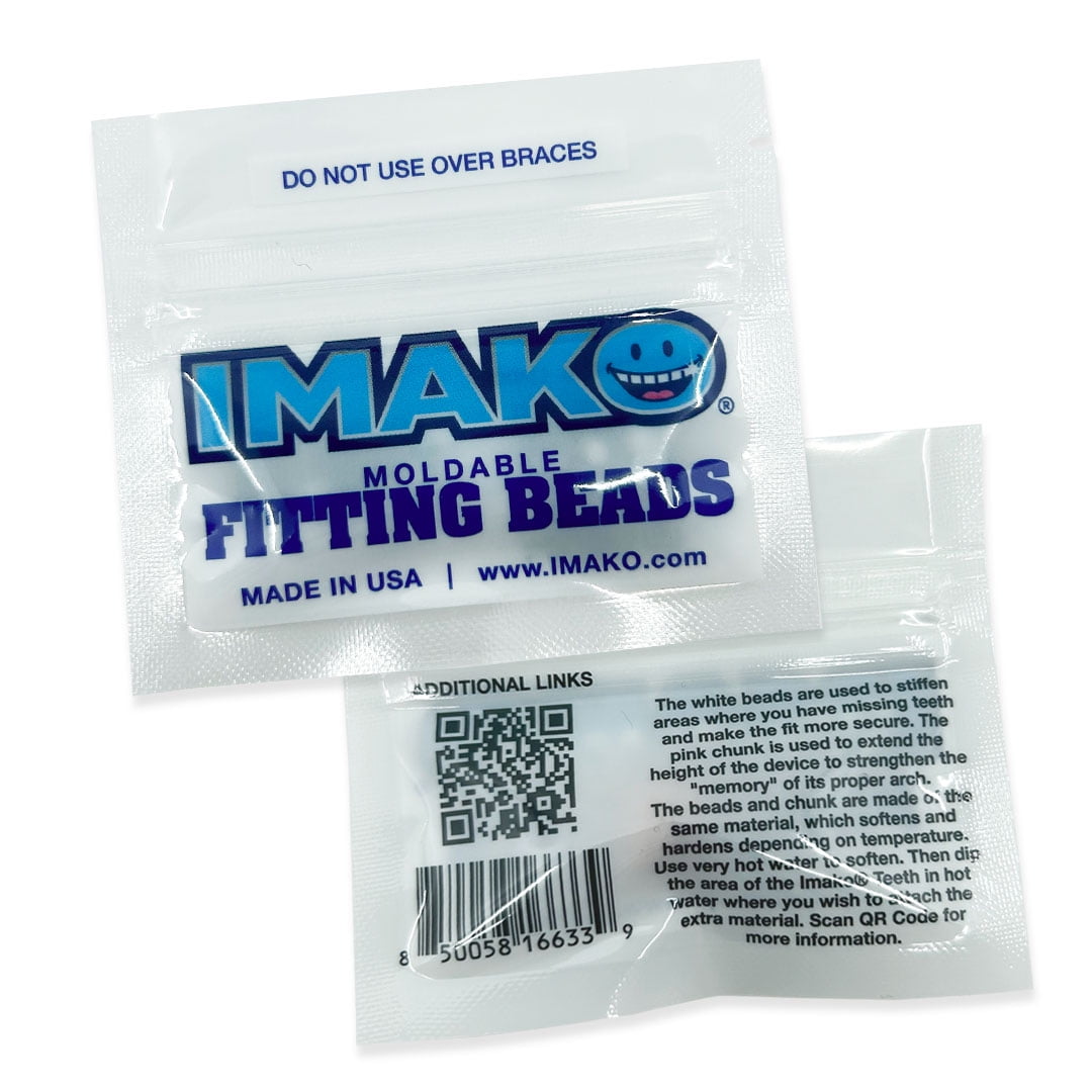 Imako Moldable Fitting Beads Use for Any Fake Teeth, Filling Missing