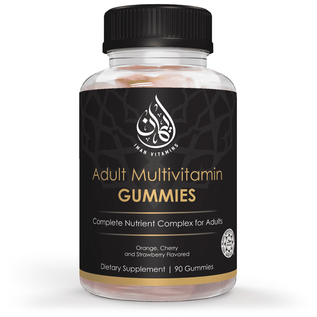 Iman Vitamins Halal Adult Multivitamin Gummies Natural, GelatinFree