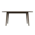 thumbnail image 1 of Imani Modern Style Solid Wood Walnut/White Top Rectangular Dining Table, 1 of 5