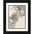 thumbnail image 1 of Imao Keinen 11x14 Black Ornate Wood Framed Double Matted Museum Art Print Titled: No Kacho Gafu, Pl.20 (1891-1892), 1 of 5