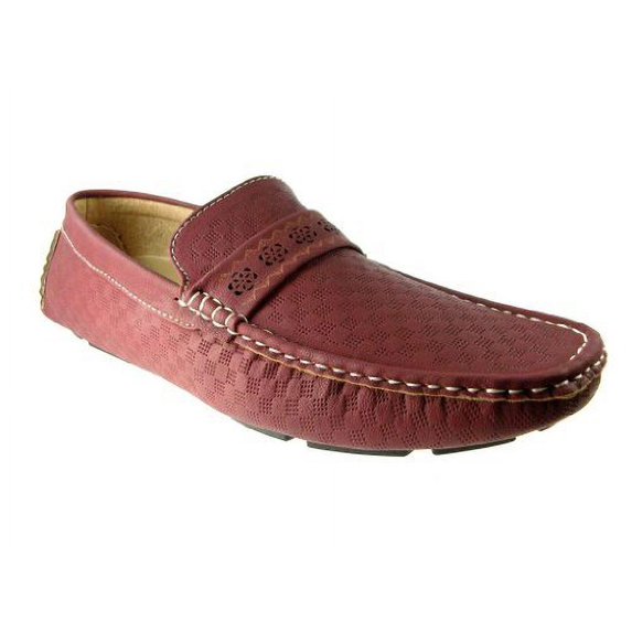 Imarc Men's Bogey Checkered Slip on Driving Shoes
