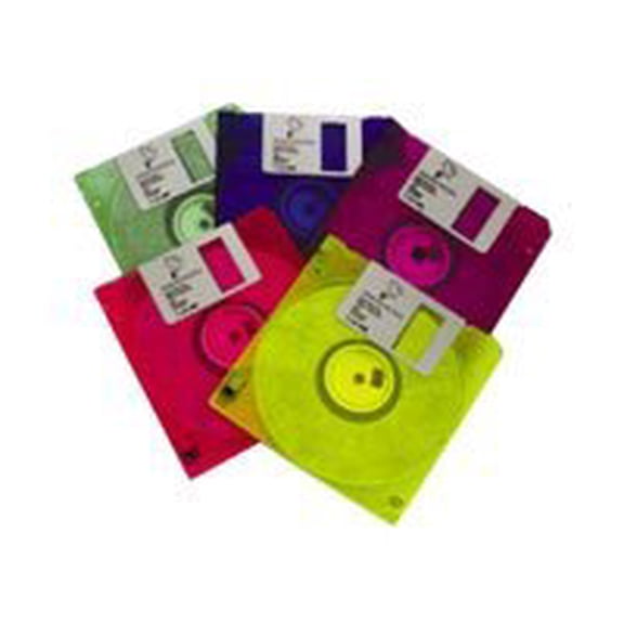 Imation - 10 x floppy disk - 1.44 MB - neon - sleeve