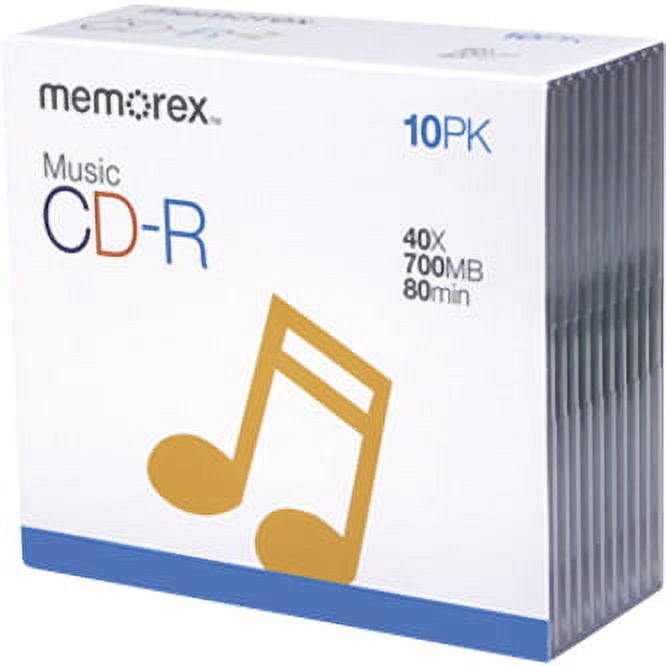 Imation Memorex Cdr-da Music 10pk Slimjewelcase - Walmart.com