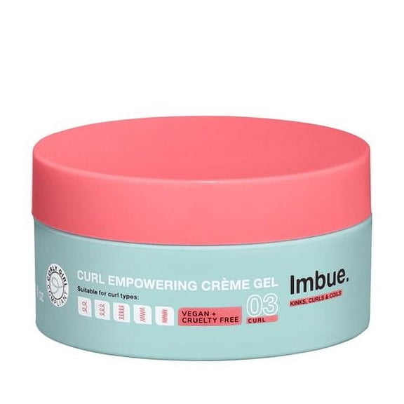 Imbue Curl Empowering Cr?me Gel 6.7 fl oz - Curl Styling Gel | Curly Girl Compliant + Vegan