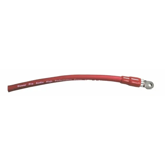 Imc Audio 0 Gauge Power Wire Cable Red For Car Audio W/Ring Terminal
