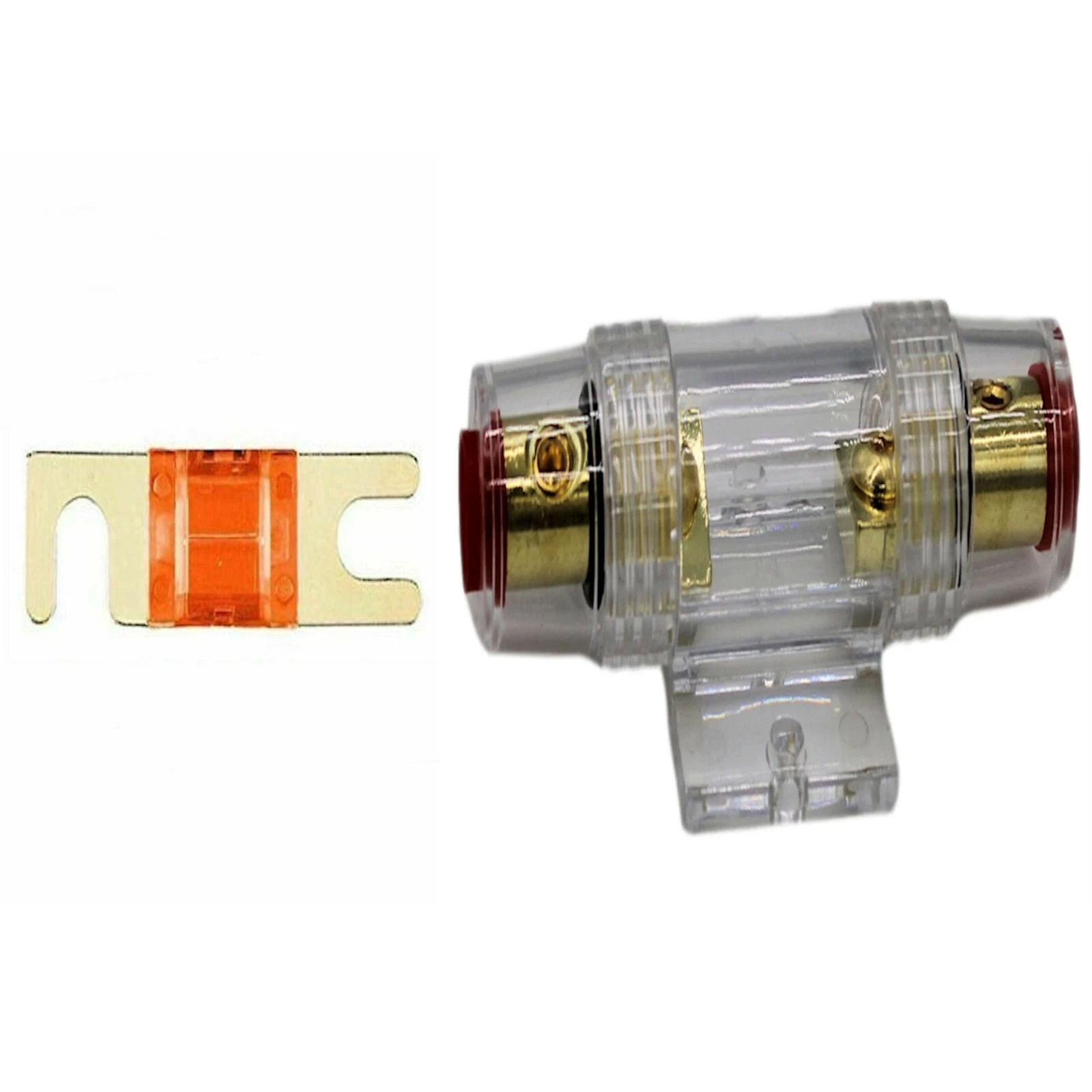 Imc Audio 150 Amp Mini Anl And 1 Fuse Fuse Holder 4 6 8 Gauge Car Audio Gold