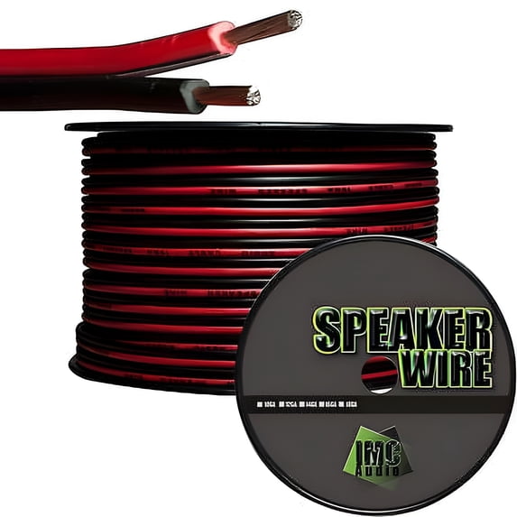 Imc Audio 16 Gauge 25 Ft Red/Black Copper Speaker Wire Electrical Wire