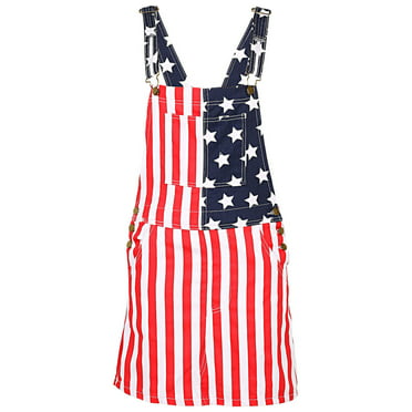 Bebiullo Womens Rompers Jumpsuits 4th of July American Flag Casual ...