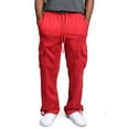 thumbnail image 1 of Imcute Men Jogger Heavy weight Fleece Cargo Pocket Sweatpants, 1 of 4