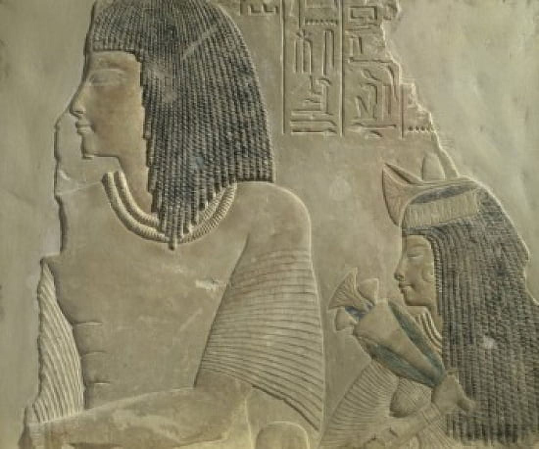 Imenmes and Depet (Parents of General Imeneminet) Limestone Egyptian Art Canvas Art - (24 x 36)