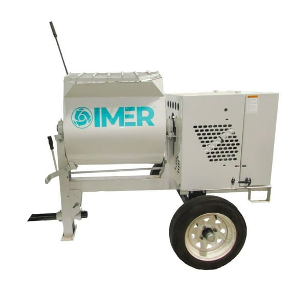 Imer 6 Cu-Ft Steel Drum Mortar Electric Mixer With Electric Motor