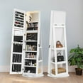 thumbnail image 1 of Imerelez Jewelry Armoire with Full Length Mirror 360° and Large Capacity Jewelry Organizer Armoire, Lockable Mirror with Jewelry Storage, Multi Storage Shelves, 1 of 8
