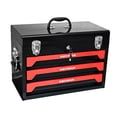 thumbnail image 1 of Imerelez Portable 3 Drawer Steel Tool Box with Metal Latch Closure, 1 of 8