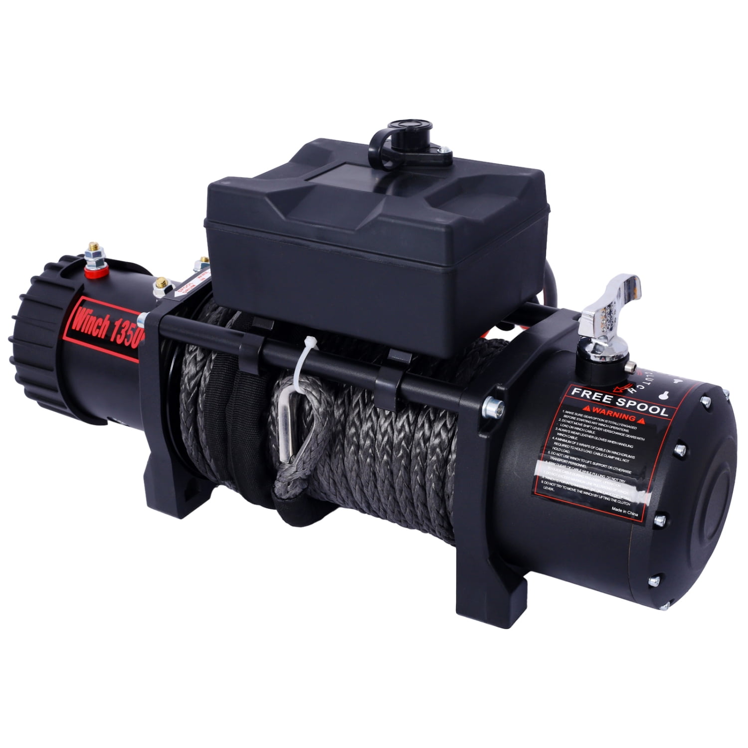 Imerelez Winch13500 lb. Load Capacity Electric Winch 12V DC Power for Towing Truck Off Road