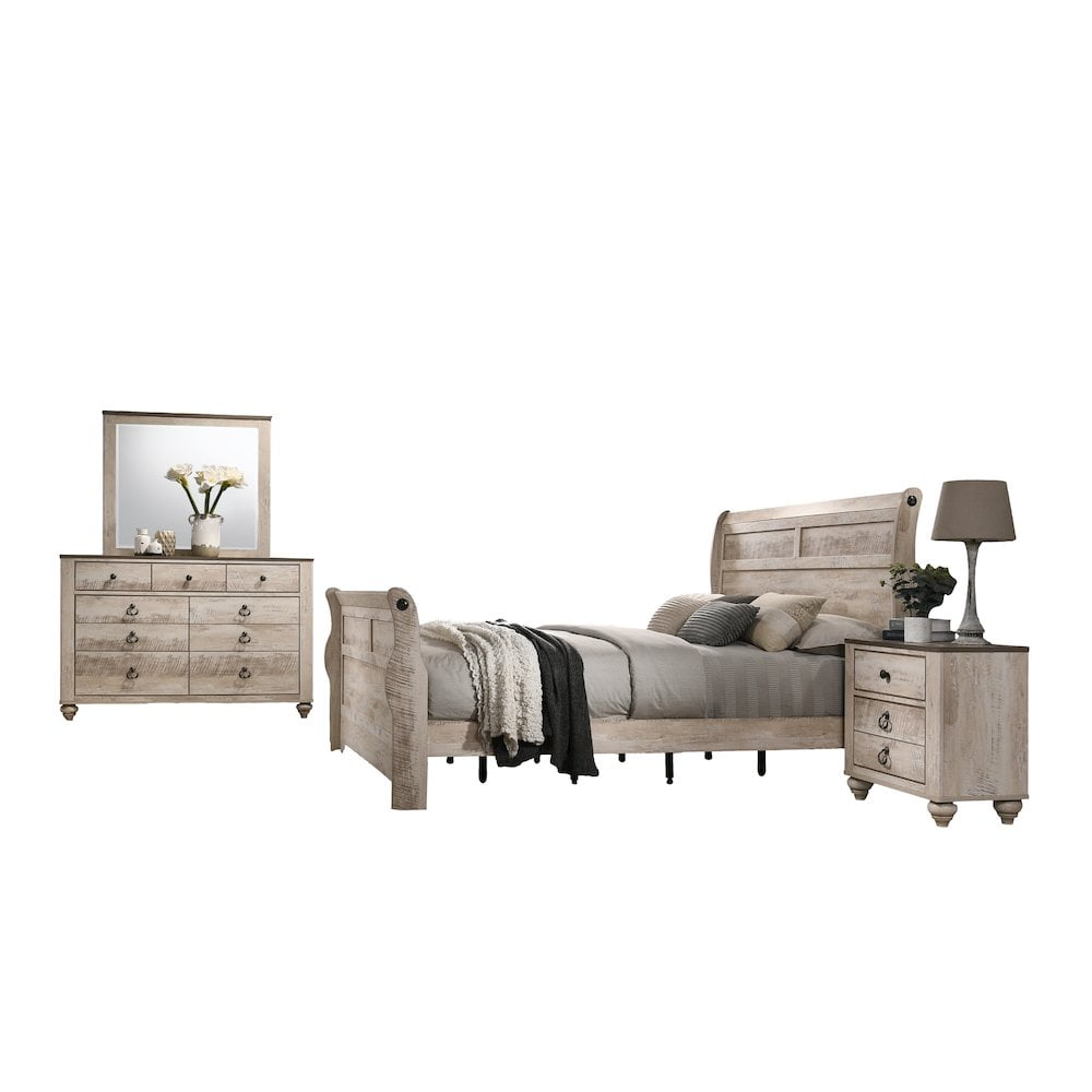 Italian Modern White Eastern King Bedroom Set - Walmart.com
