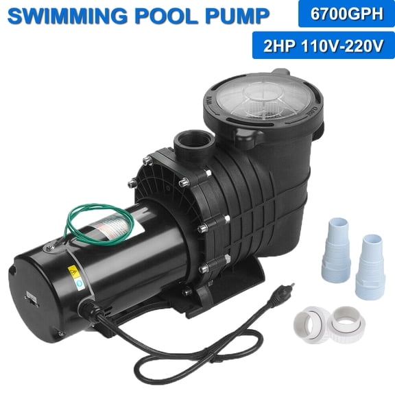 Imeshbean Swimming Pool Pump for Above Ground 2HP Motor with 6700 GP