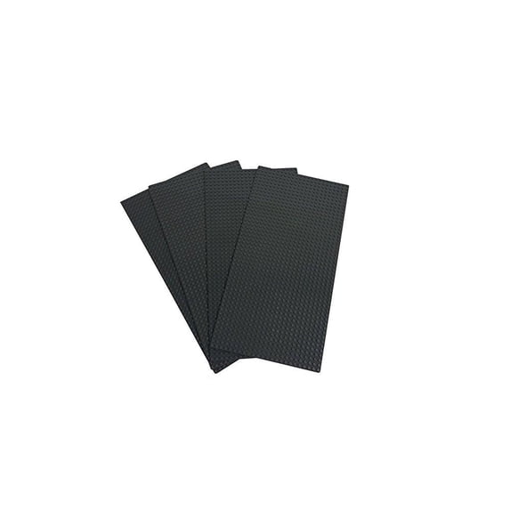 4Pack Dark Gray Lego-Compatible Brick Building Baseplates 7.5'' x 15'' 48x24 Stud