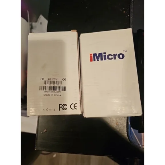 Imicro Mo 205U Optical Mouse Usb Wired 3 Button Scroll Black Standard Grip M