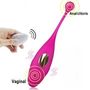 Imimi Panties Wireless Remote Vibrator Vagina Vibrating Egg Wearable Balls Vibrators G Spot Clitoris Massager Adult Sex Toys for Women(Rose Red)