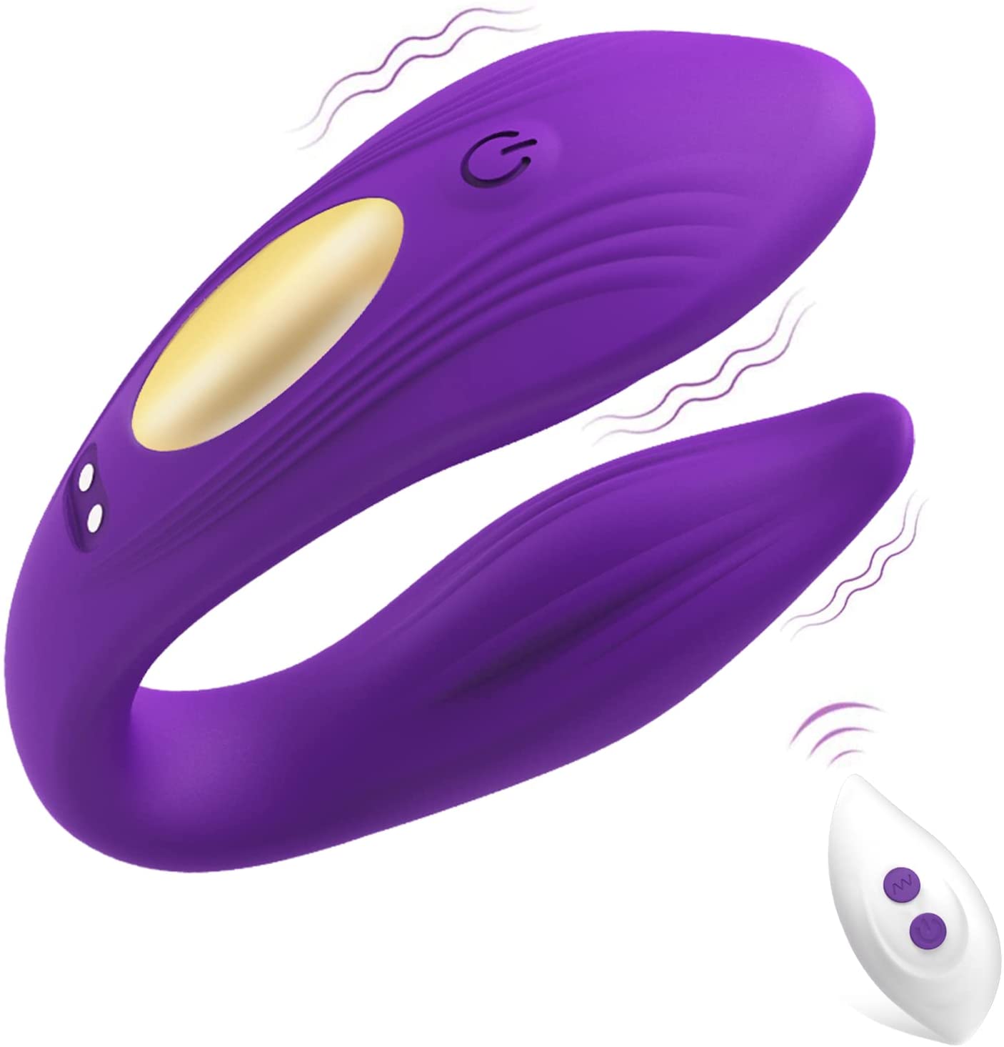 Imimi Rabbit Clit G Spot Vibrator Couple Sex Toys Wireless Remote Control  Clitoral Stimulator Dual Vibration Wearable (Purple)