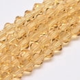 thumbnail image 1 of Imitate Austrian Bicone Glass Beads Strands Grade AA Faceted Sandy Brown 6x6mm Hole: 1mm 44~47pcs/strand 24.5~25cm, 1 of 3